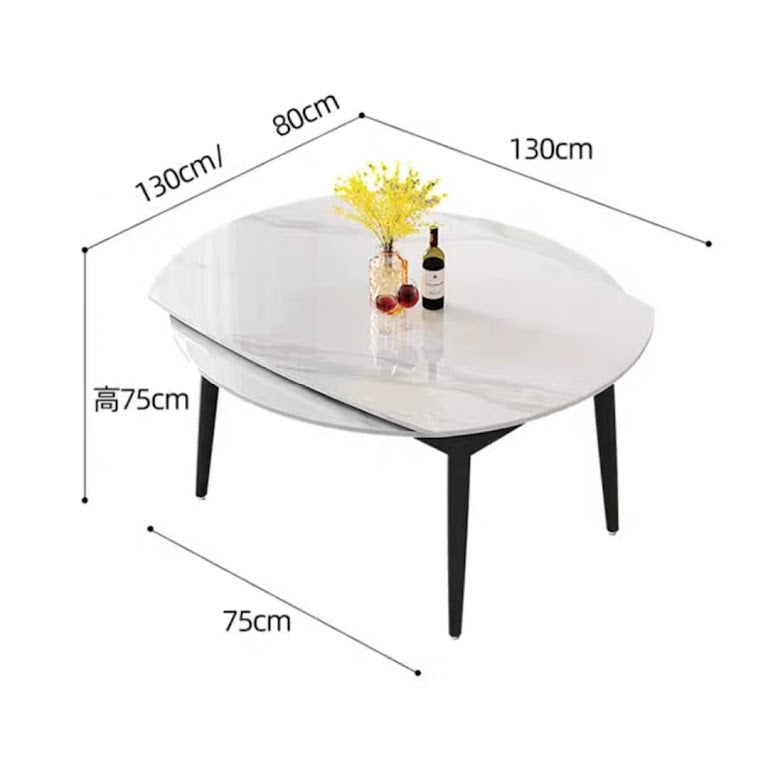 #F313, 开合岩板圆餐枱